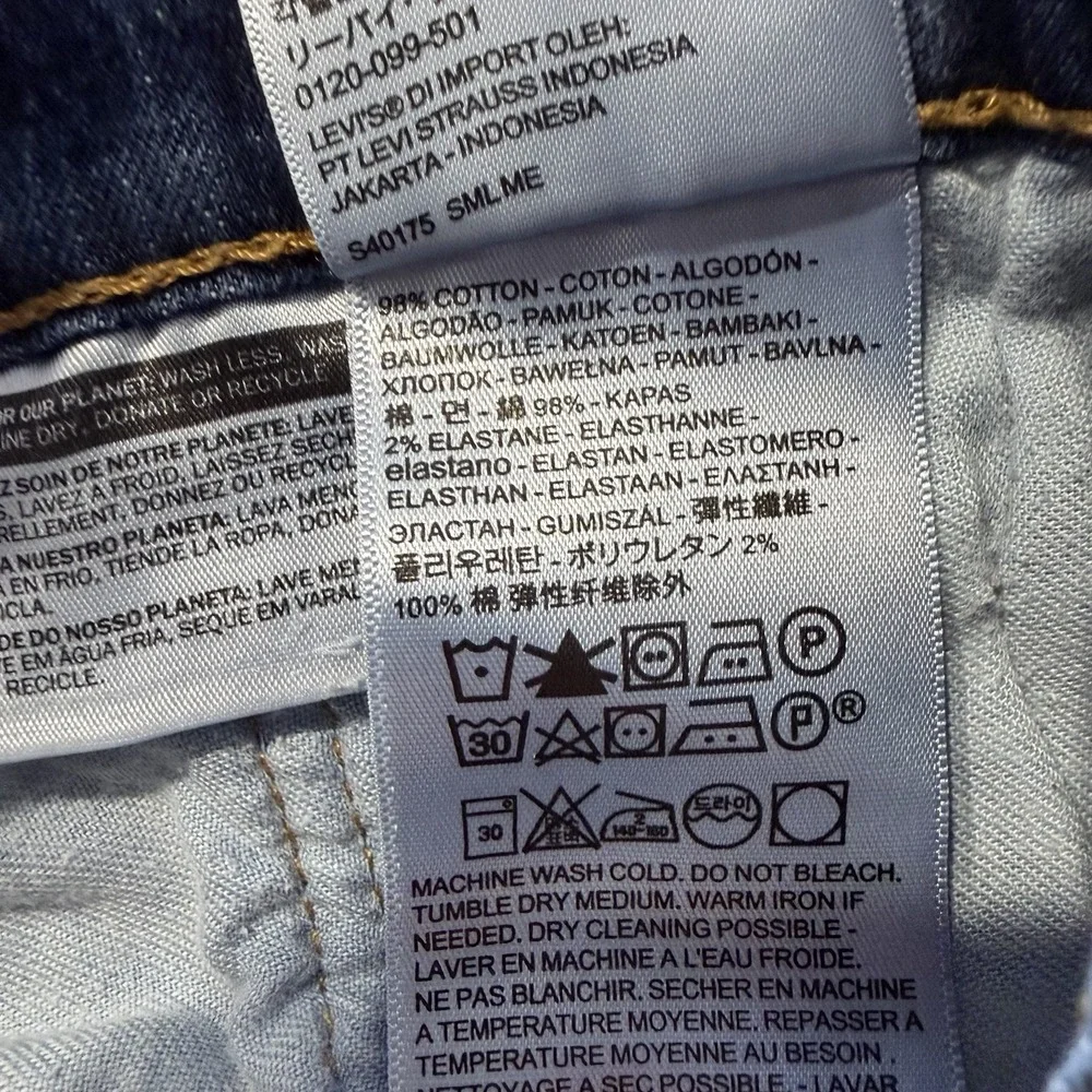 Levis 505 Jeans Mens 38x34 Classic Straight Fit Stretch Denim Medium Wash
